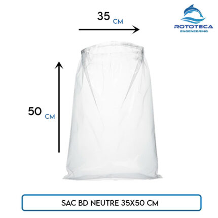 Sac BD neutre LDPE 35×50 cm – 2000 sacs – Rototeca Tunisie
