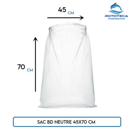 Sac BD neutre LDPE 45×70 cm – 500 sacs – Rototeca Tunisie