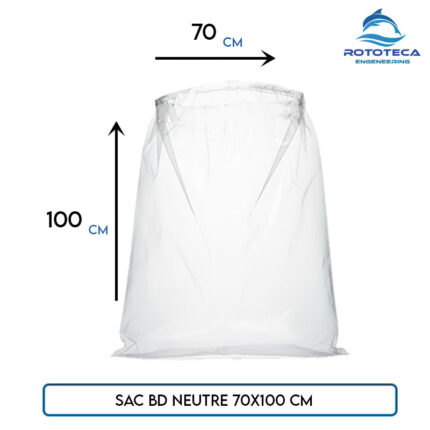 Sac BD neutre LDPE 70×100 cm – 250 sacs – Rototeca Tunisie