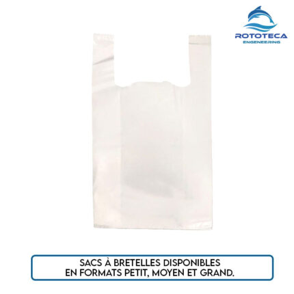 Sac à bretelles HDPE imprimé ou neutre – PM / MM / GM – Lot de 1000 – Rototeca Tunisie