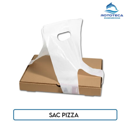 Sac pizza HDPE neutre – Transport pizzas – Lot de 1000 – Rototeca Tunisie